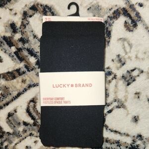 Lucky Brand Black Footless Tights